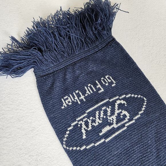 Dallas Cowboys Ford Scarf Go Further Blue Knit Winter NFL Football Texas Fringe - Picture 5 of 12